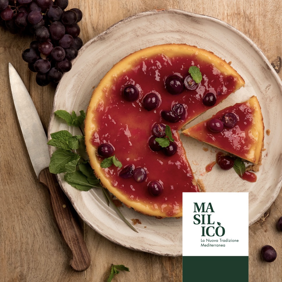 Cheesecake alla confettura di Uva Fragola